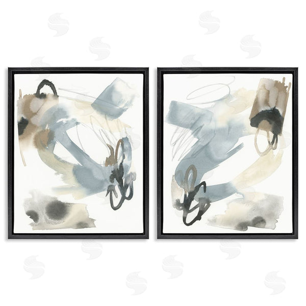 Stupell Industries June Erica Vess | Abstract Gray Brown Watercolor Wall Art