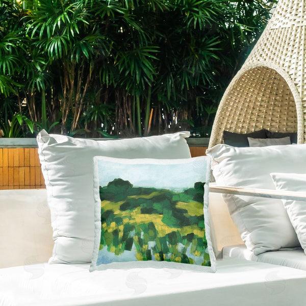 Stupell Industries June Erica Vess | Abstract Lush Greenery Printed Throw Pillow