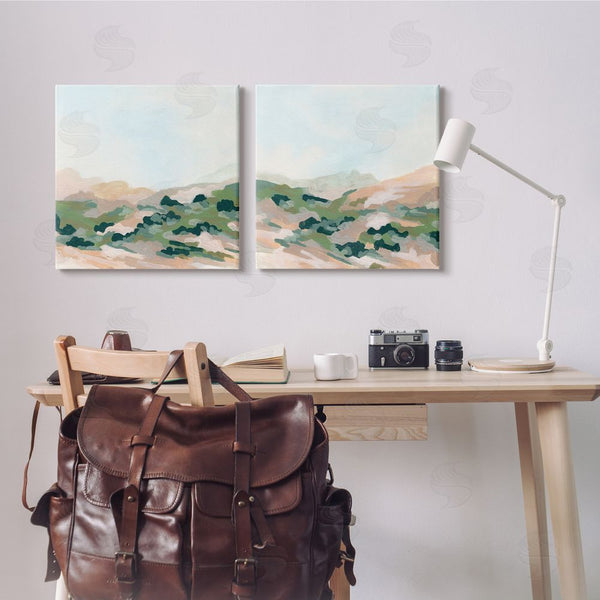 Stupell Industries June Erica Vess | Abstract Mountain Forest Clear Sky Wall Art