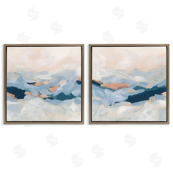 Stupell Industries June Erica Vess | Abstract Mountain Peaks Scenery Wall Art