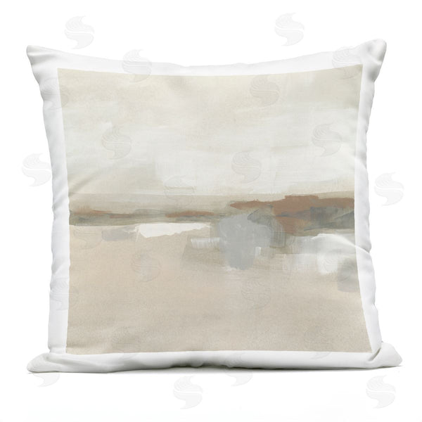 Stupell Industries June Erica Vess | Abstract Neutral Land Printed Throw Pillow