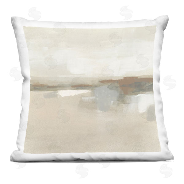 stupell industries June Erica Vess | Abstract Neutral Land Printed Throw Pillow