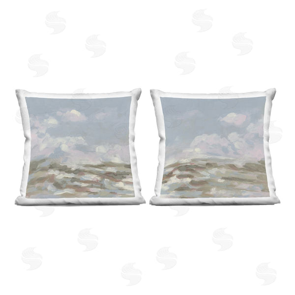 stupell industries June Erica Vess | Abstract Northern Clouds Printed Throw Pillow Set