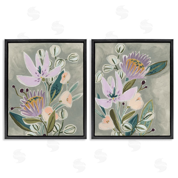 Stupell Industries June Erica Vess | Abstract Purple Floral Arrangement