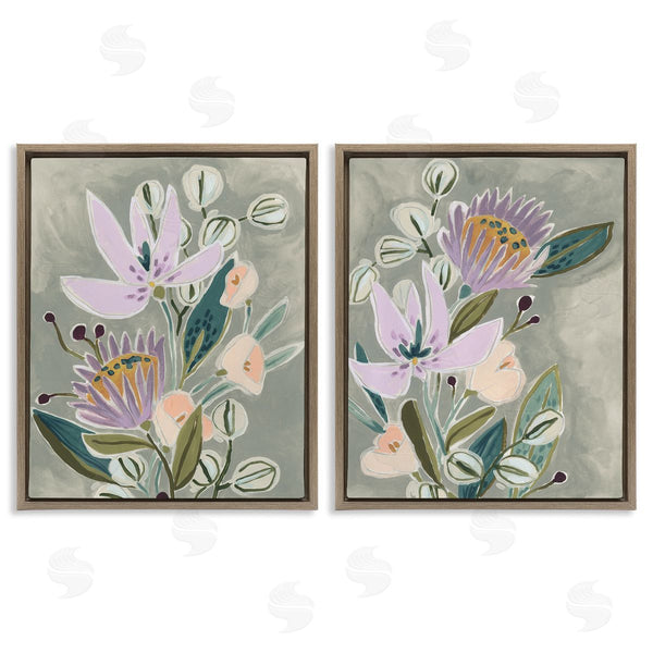 Stupell Industries June Erica Vess | Abstract Purple Floral Arrangement