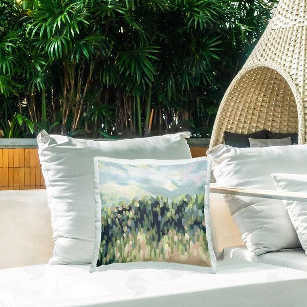 Stupell Industries June Erica Vess | Abstract Rural Plants Printed Throw Pillow