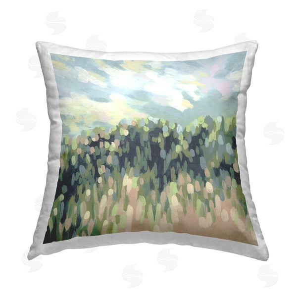 stupell industries June Erica Vess | Abstract Rural Plants Printed Throw Pillow