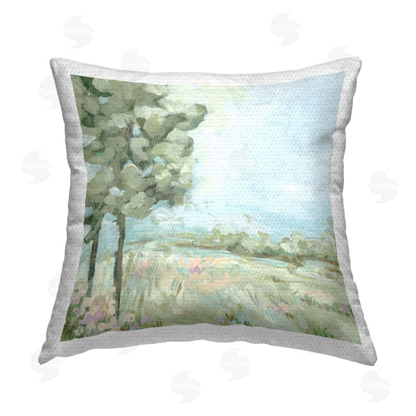 Stupell Industries June Erica Vess | Abstract Rural Scene Printed Throw Pillow