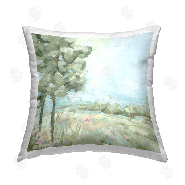 stupell industries June Erica Vess | Abstract Rural Scene Printed Throw Pillow