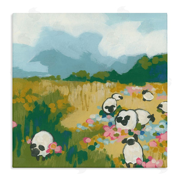 stupell industries June Erica Vess | Abstract Sheep & Flowers Wall Art