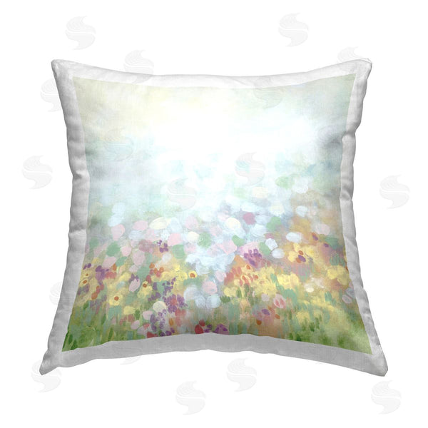 stupell industries June Erica Vess | Abstract Soft Meadow Printed Throw Pillow