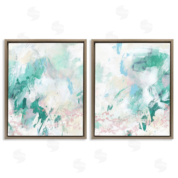 Stupell Industries June Erica Vess | Abstract Splatter Green Detail Wall Art