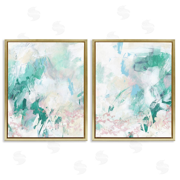 Stupell Industries June Erica Vess | Abstract Splatter Green Detail Wall Art