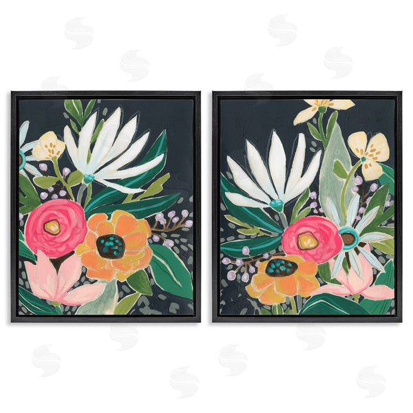 Stupell Industries June Erica Vess | Abstract Tropical Whimsical Flower Petals Wall Art