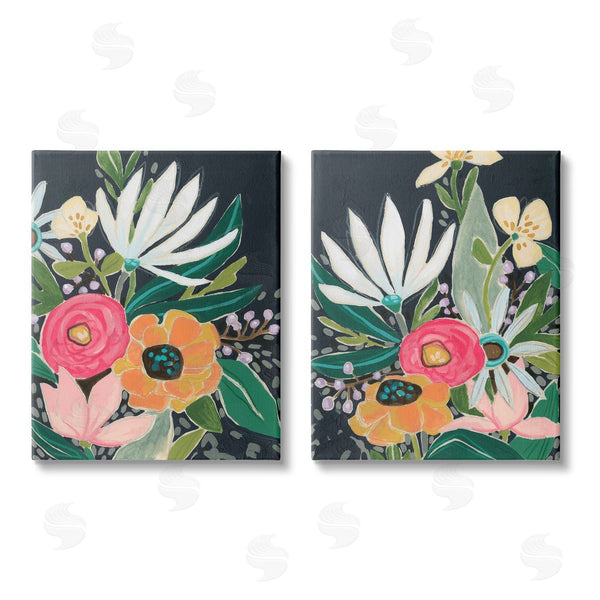 stupell industries June Erica Vess | Abstract Tropical Whimsical Flower Petals Wall Art
