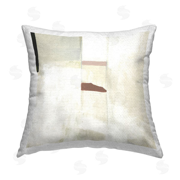 Stupell Industries June Erica Vess | Abstract With Terracotta Accent Printed Throw Pillow