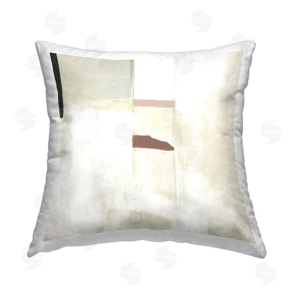 stupell industries June Erica Vess | Abstract with Terracotta Accent Printed Throw Pillow