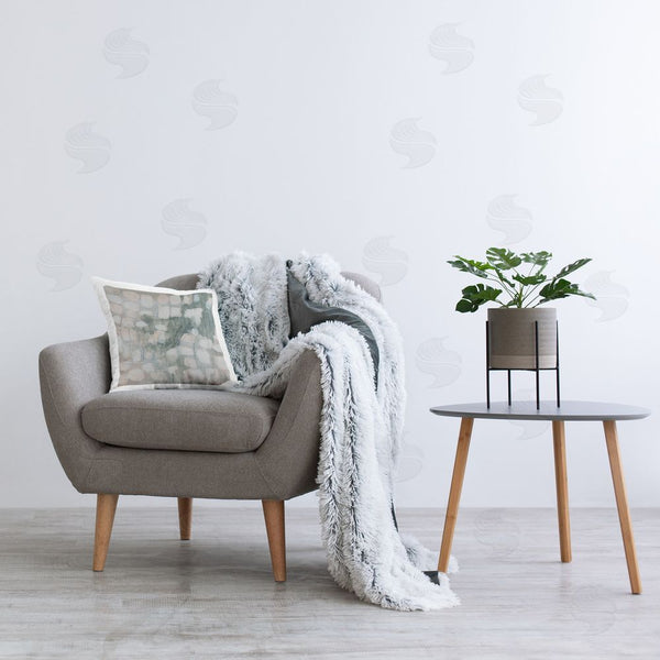 Stupell Industries June Erica Vess | Aligned Scattered Shapes Printed Throw Pillow