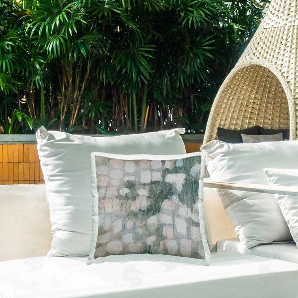 Stupell Industries June Erica Vess | Aligned Scattered Shapes Printed Throw Pillow
