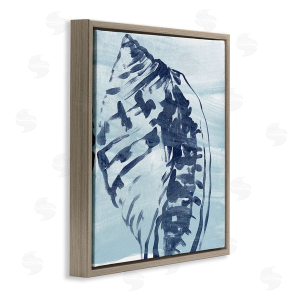 Stupell Industries June Erica Vess | Aquatic Blue Seashell Motif Wall Art