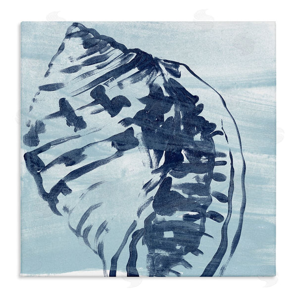 stupell industries June Erica Vess | Aquatic Blue Seashell Motif Wall Art