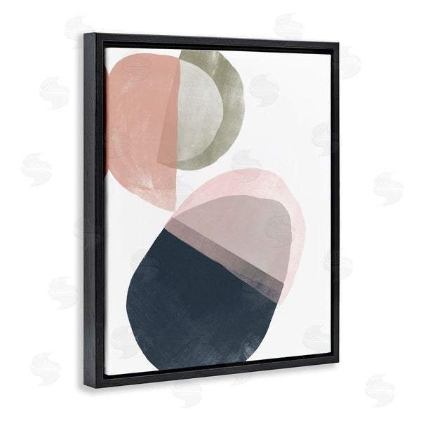 Stupell Industries June Erica Vess | Asymmetrical Capsule Abstraction Blue Green Pink