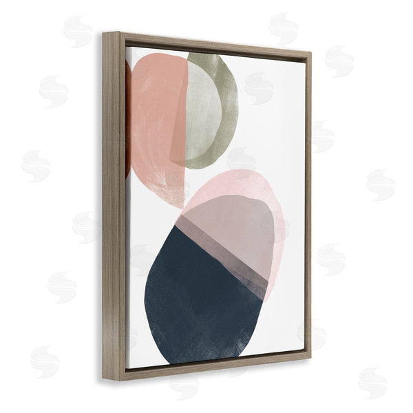 Stupell Industries June Erica Vess | Asymmetrical Capsule Abstraction Blue Green Pink