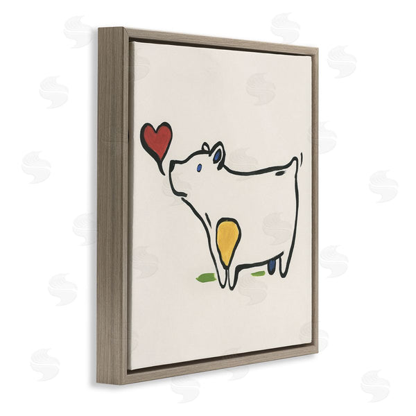 Stupell Industries June Erica Vess | Bear & Heart Doodle Wall Art
