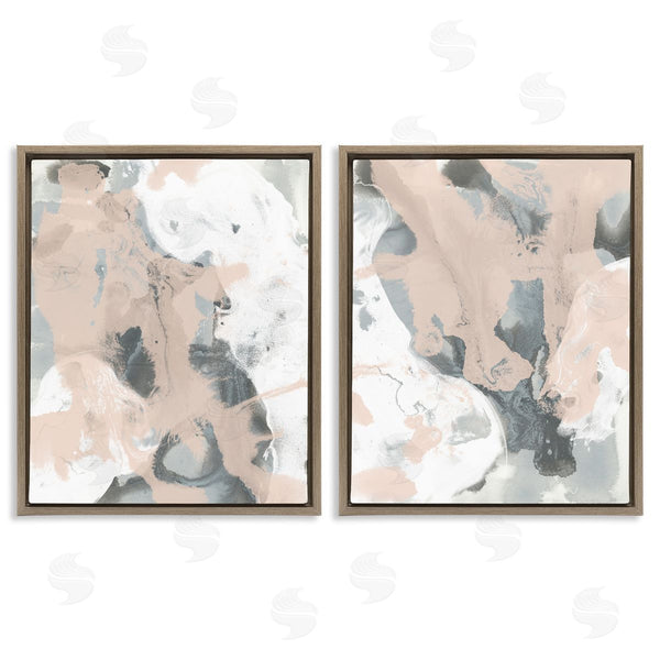 Stupell Industries June Erica Vess | Beige & Gray Splashes