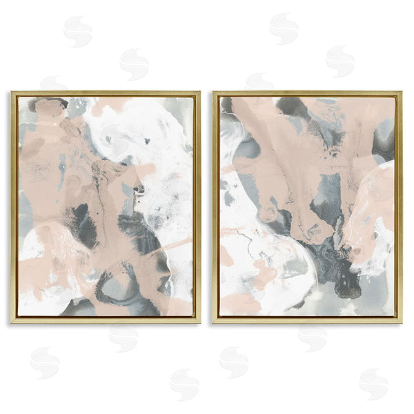 Stupell Industries June Erica Vess | Beige & Gray Splashes