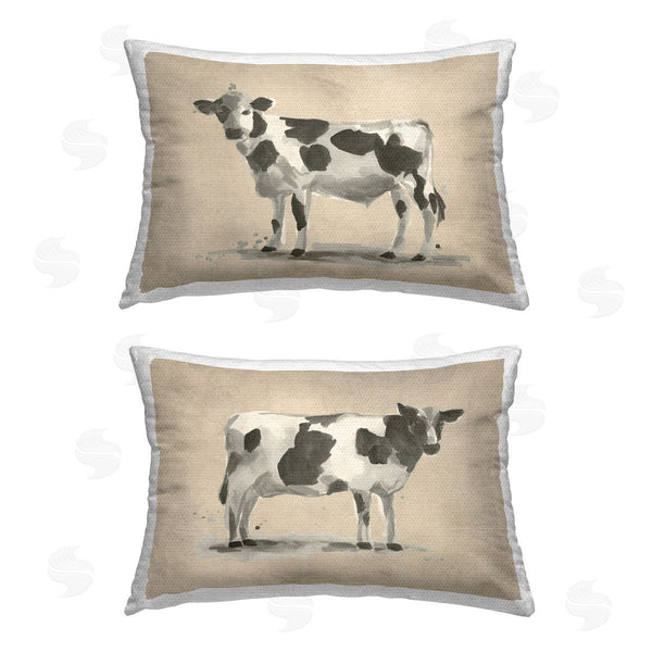 Stupell Industries June Erica Vess | Beige Holstein Cow Portrait