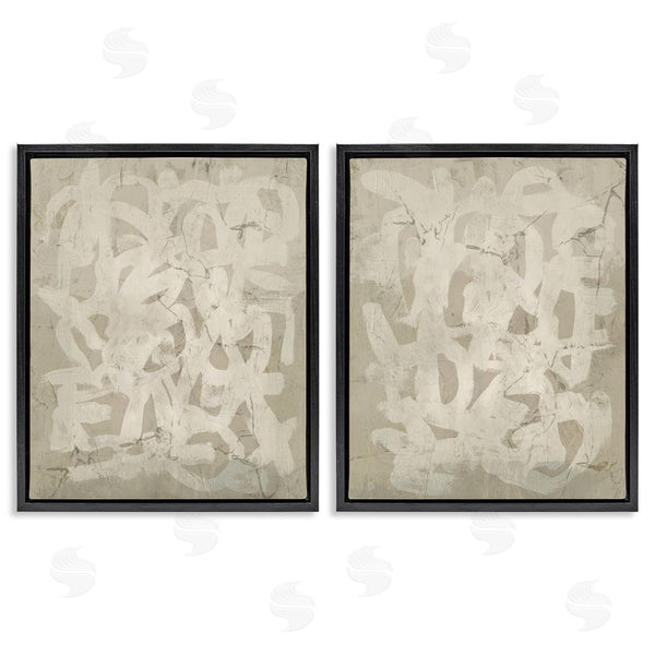 Stupell Industries June Erica Vess | Beige Neutral Brutalist Style Wall Art