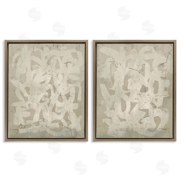 Stupell Industries June Erica Vess | Beige Neutral Brutalist Style Wall Art