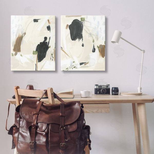 Stupell Industries June Erica Vess | Beige Olive Abstract Classic Wall Art