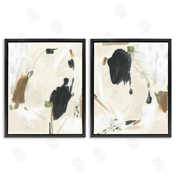 Stupell Industries June Erica Vess | Beige Olive Abstract Classic Wall Art