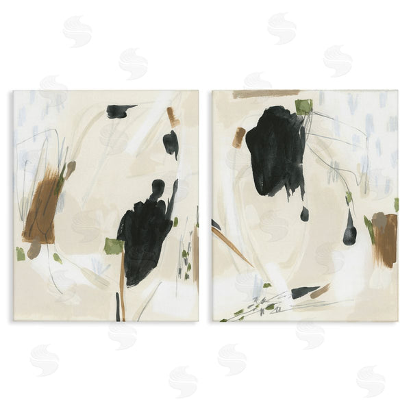 stupell industries June Erica Vess | Beige Olive Abstract Classic Wall Art