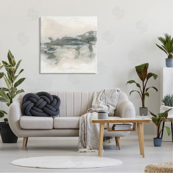 Stupell Industries June Erica Vess | Beige Streaked Abstract Shape Wall Art