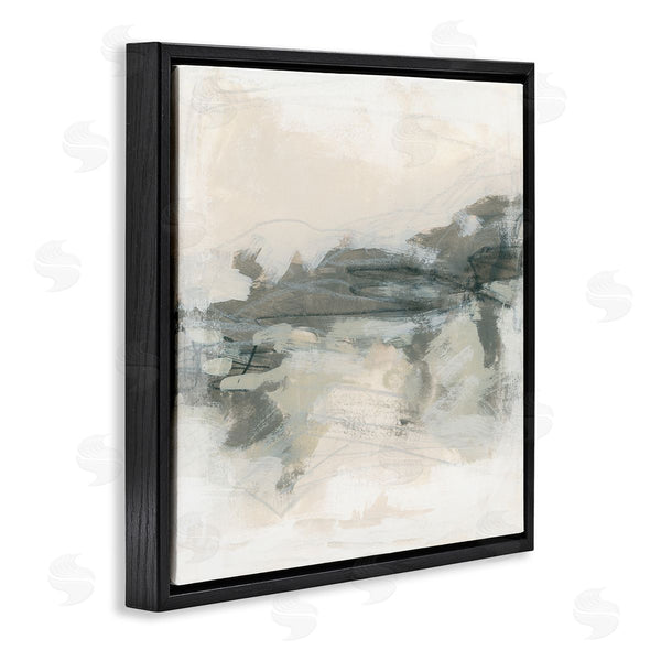 Stupell Industries June Erica Vess | Beige Streaked Abstract Shape Wall Art
