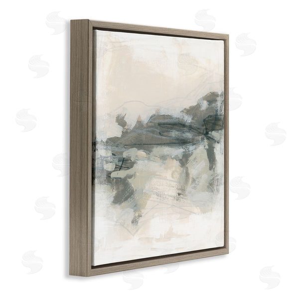 Stupell Industries June Erica Vess | Beige Streaked Abstract Shape Wall Art
