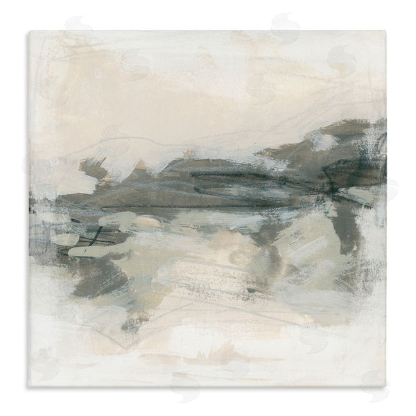 stupell industries June Erica Vess | Beige Streaked Abstract Shape Wall Art