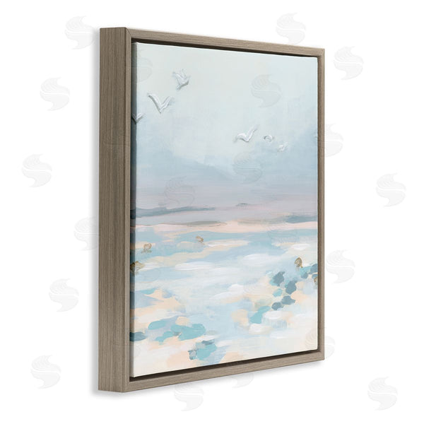 Stupell Industries June Erica Vess | Birds Flying Beach Scene