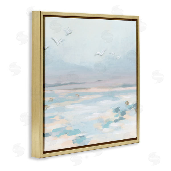 Stupell Industries June Erica Vess | Birds Flying Beach Scene