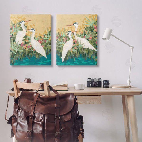 Stupell Industries June Erica Vess | Birds & Pond Botanicals Wall Art