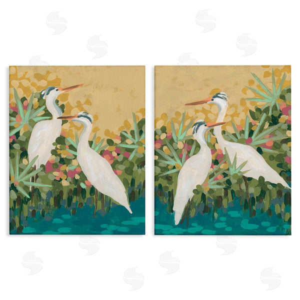 stupell industries June Erica Vess | Birds & Pond Botanicals Wall Art