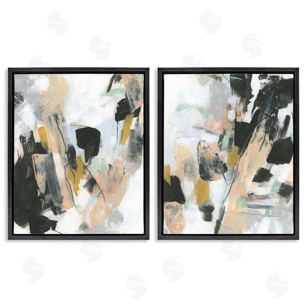 Stupell Industries June Erica Vess | Black Splatter Abstractions Wall Art