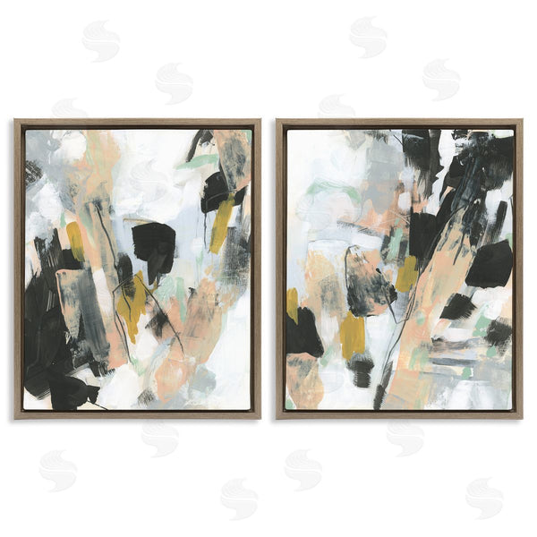 Stupell Industries June Erica Vess | Black Splatter Abstractions Wall Art