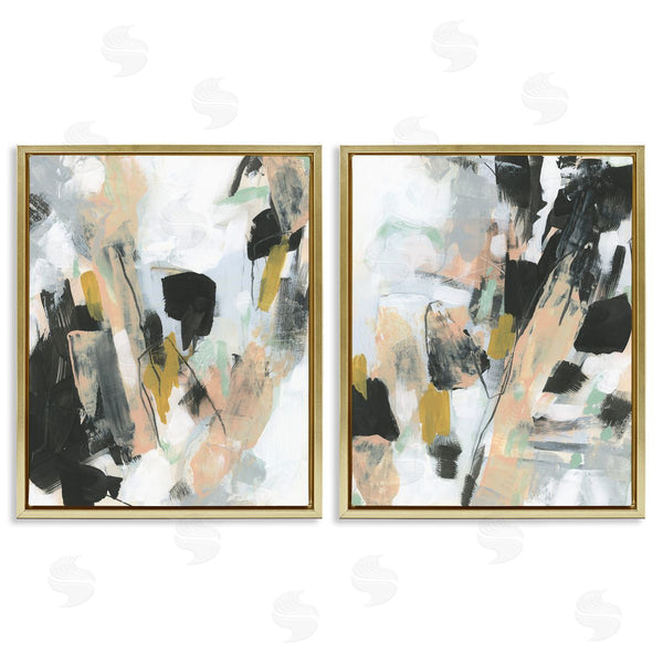 Stupell Industries June Erica Vess | Black Splatter Abstractions Wall Art