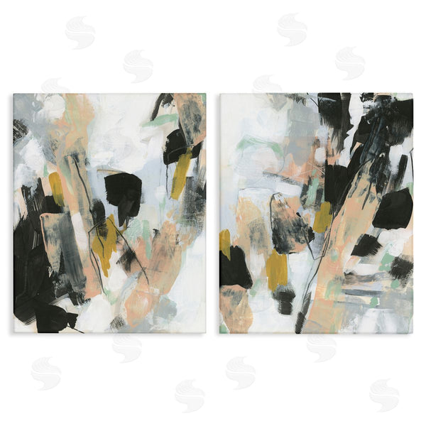 stupell industries June Erica Vess | Black Splatter Abstractions Wall Art