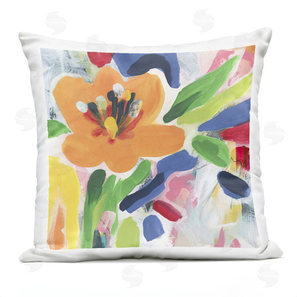 Stupell Industries June Erica Vess | Blossoms In Rich Hues Printed Throw Pillow
