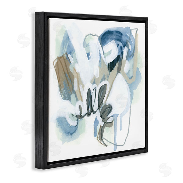 Stupell Industries June Erica Vess | Blue Abstract Shapes Collage Wall Art